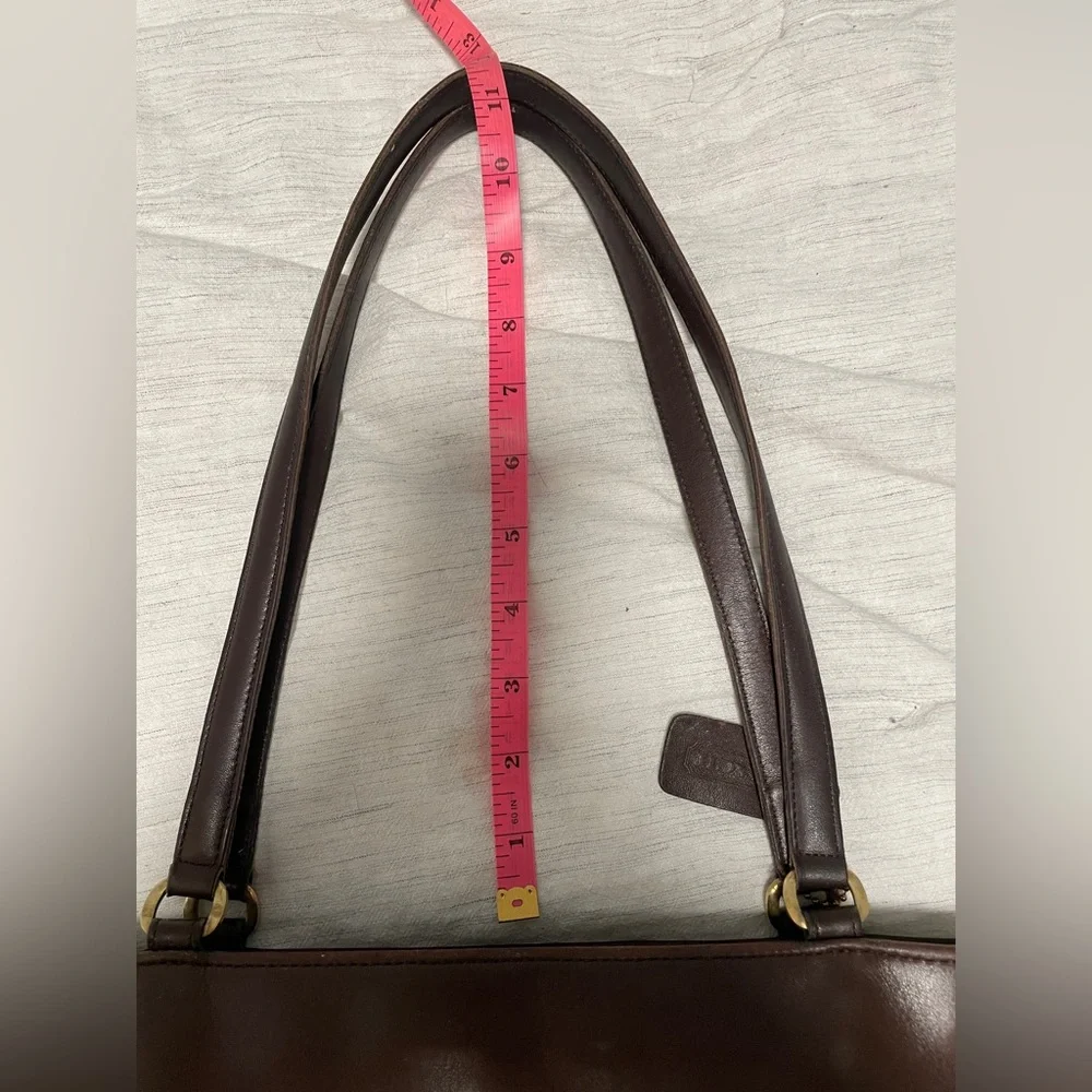 VINTAGE COACH TRIBECA SHOULDER BAG IN MAHOGANY - Picture 9 of 16